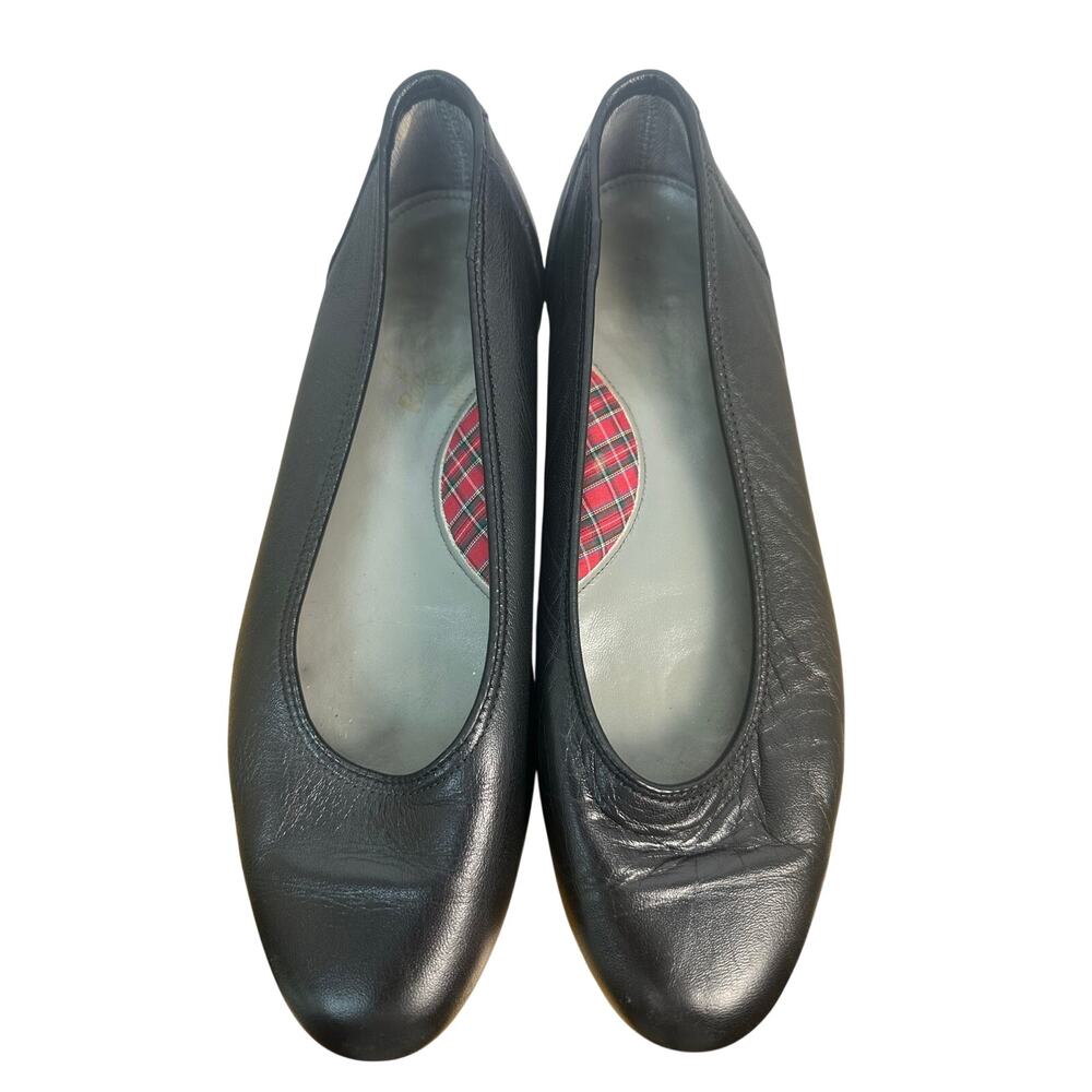 Lady Red Wings black leather flats likely discontinued women’s dress shoe 8.5